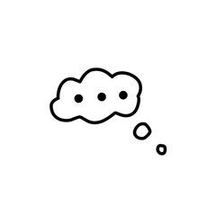 speech bubble with ellipses