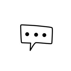 speech bubble with ellipses