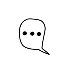 speech bubble with ellipses