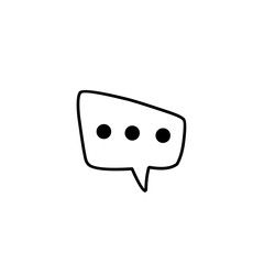 speech bubble with ellipses