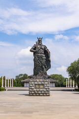 Obraz premium Chiyou Mausoleum scenic spot in Yanggu County, Liaocheng City, Shandong Province