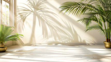 palm trees in a resort