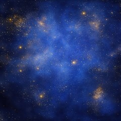 Fototapeta premium Stunning Night Sky Background Deep Blue Nebula with Sparkling Stars and Cosmic Dust - Digital Art