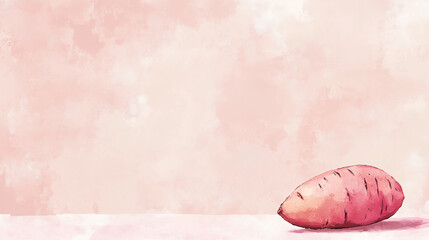 Minimalist sweet potato background wallpaper