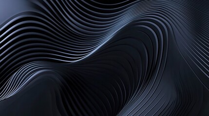 Naklejka premium Black Abstract Layered Geometric Illustration for Background Use