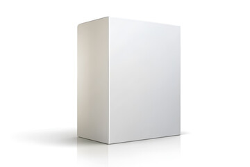 Minimalist blank cereal box mockup, Product packaging cardboard box isolated on white background