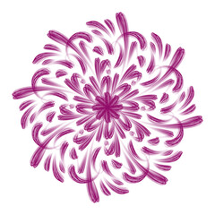 Minimalist modern mandala decoration pattern