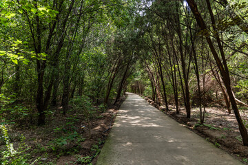 Fototapeta premium Landscape of Jingyanggang scenic area, Yanggu County, Liaocheng City, Shandong province