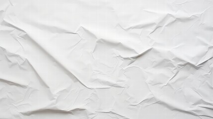 Obraz premium Textured White Paper with Crumpled Surface and Rough Appearance Ideal for Backgrounds and Creative Projects