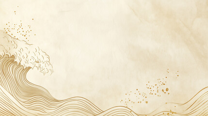 minimalist japanese illustration background