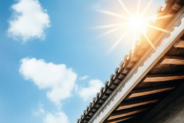 Fototapeta premium Exploring the architectural beauty of the Forbidden City in Beijing under a bright sky