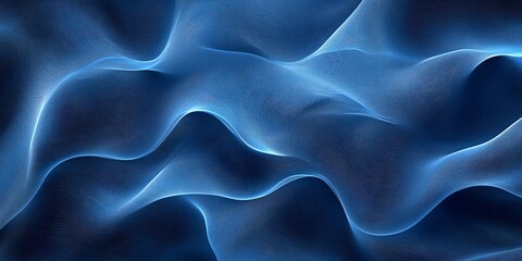 Obraz premium Abstract blue wave background.