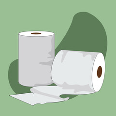 toilet tissue.Toilet paper roll for bathroom and restroom, white soft kitchen towels 