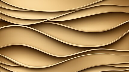 Obraz premium Abstract golden waves elegant textured layers in modern design