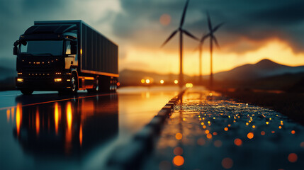 Sustainable transport solutions trucks driving towards a circular economy in supply chain management