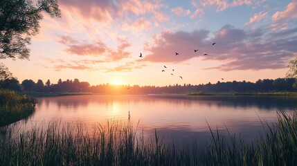 Naklejka premium Vibrant Finch Fluttering Wings Showcases Its Dynamic Colors