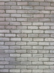 White brick wall texture with a clean and minimalistic look.