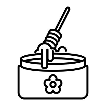 honey dipper dripping honey jar clip art preview