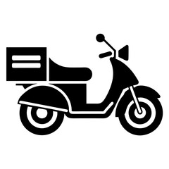 Fototapeta premium Express delivery motorcycle icon