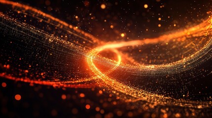 Obraz premium Vibrant Digital Infinity Concept for Technology and Business Innovation