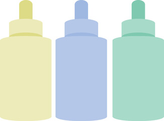 Colorful Bottles Graphic Illustration