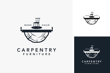Carpentry furniture logo design