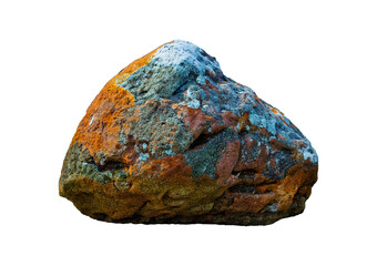 Heavy reef rock isolated on a transparent or white background