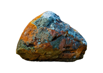 Heavy reef rock isolated on a transparent or white background