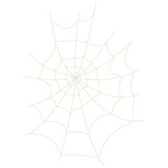 Obraz premium Spider Net Decoration in Flat Design. Vector Illustration on White Background