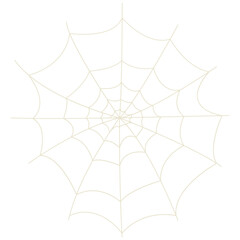 Obraz premium Spider Net Decoration in Flat Design. Vector Illustration on White Background