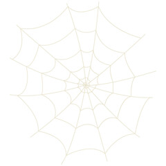 Fototapeta premium Spider Net Decoration in Flat Design. Vector Illustration on White Background