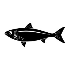 Herring silhouette vector