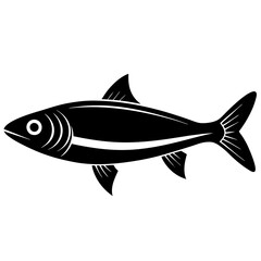 Herring silhouette vector