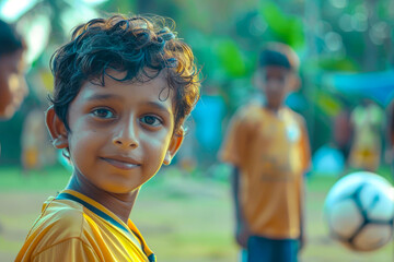 A young Indian boy learns valuable life lessons through football, cultivating important values such as teamwork, discipline, and sportsmanship that will serve him well both on and off the pitch.