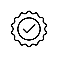 approved stamp icon design