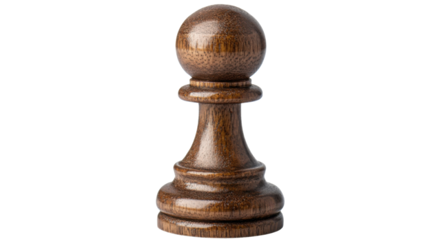 Chess pawn, transparent background