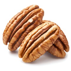 Pecan Nut Isolated on White Background