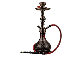 Hookah nargila isolated on a transparent or white background