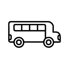 school bus icon design