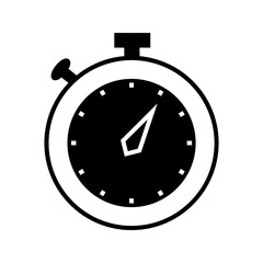 Clock alarm clock icon - vector illustration