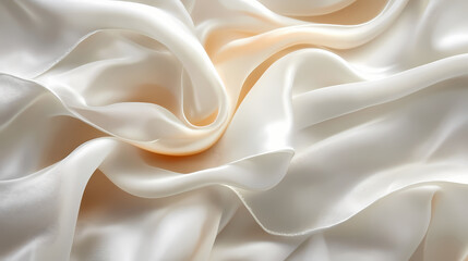 Fototapeta premium A symphony of folds, where light dances on the silken surface, creating an elegant interplay of shadow and form. Silken. Illustration