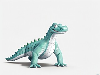 Obraz premium dinosaur toy isolated on white background