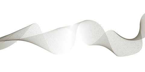 Abstract wavy lines flowing curve gradient color on transparent background. Abstract white background colorful lines. modern wavy stripes on white background isolated.