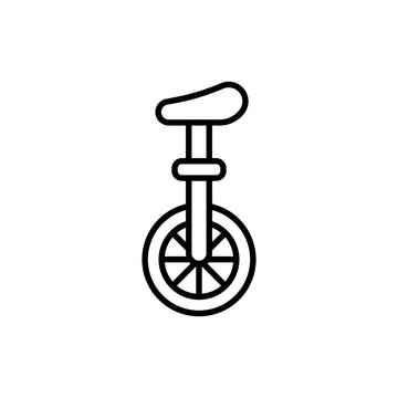 recommend clip art: Unicycle outline icons, minimalist vector illustration ,simple transparent graphic element .Isolated on white background