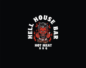 Devil Steak House Illustration