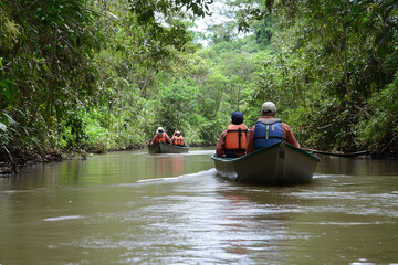 kayaking on the river