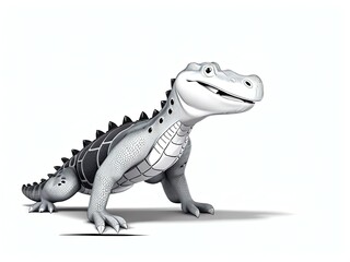 Fototapeta premium 3d illustration of tyrannosaurus rex dinosaur vector isolated on white background