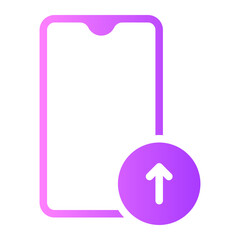 up arrow gradient icon