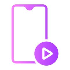 video gradient icon