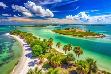 Honeymoon & Caladesi Islands Aerial: Dunedin & Clearwater Beach Florida Summer Vacation Paradise